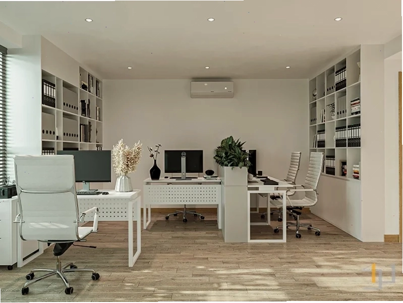 Bàn làm việc gỗ mdf được bố trí khoa học