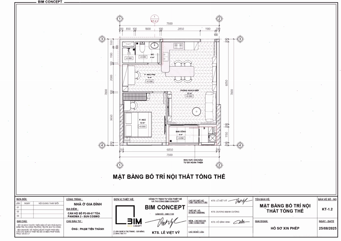 Bản vẽ căn hộ nhỏ thiết kế cho không gian 1 phòng ngủ tiện nghi