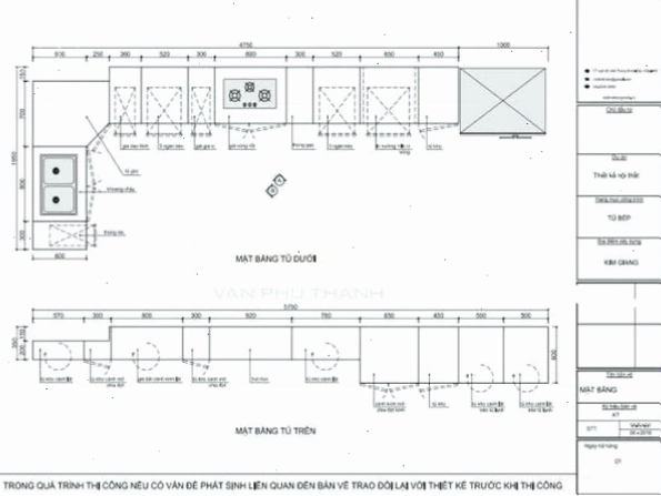 Bản vẽ tủ bếp sketchup chữ l tổng thể