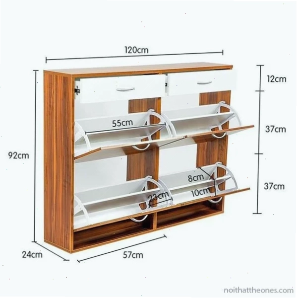Bảng kích thước tủ giày thông minh