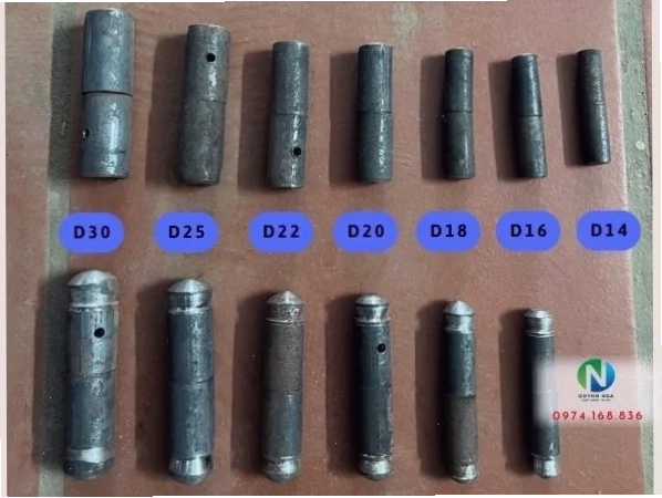 Các kích thước bản lề cối thông dụng