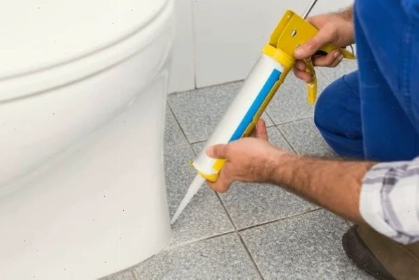 Cách sửa bồn cầu: Keo dán chuyên dụng