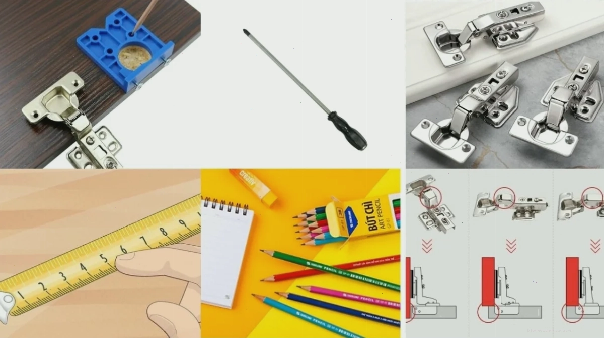 Chuẩn bị trước khi lắp bản lề giảm chấn