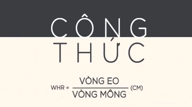Công thức đo tỷ lệ eo trên hông (WHR)