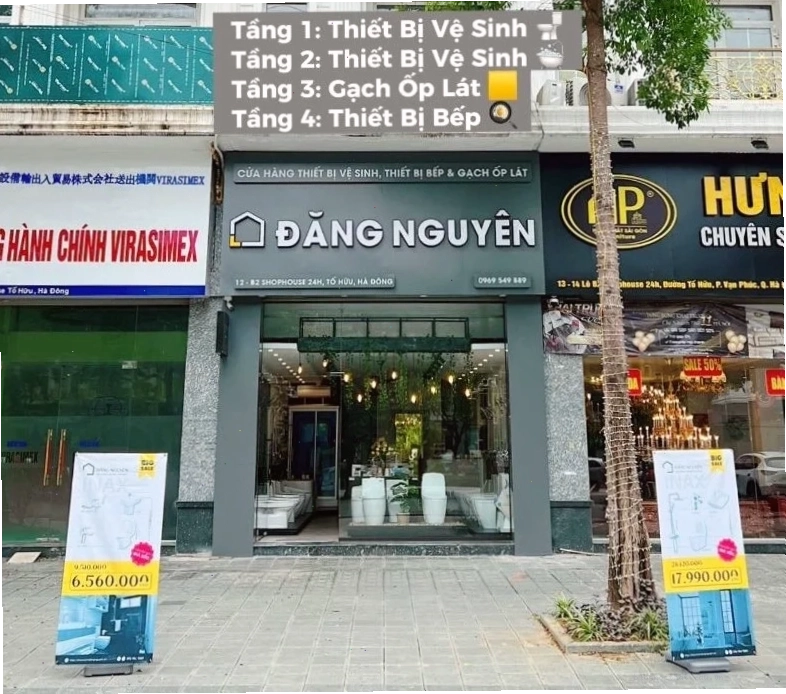 Cửa hàng thiết bị vệ sinh Hà Nội - Showroom Đăng Nguyên
