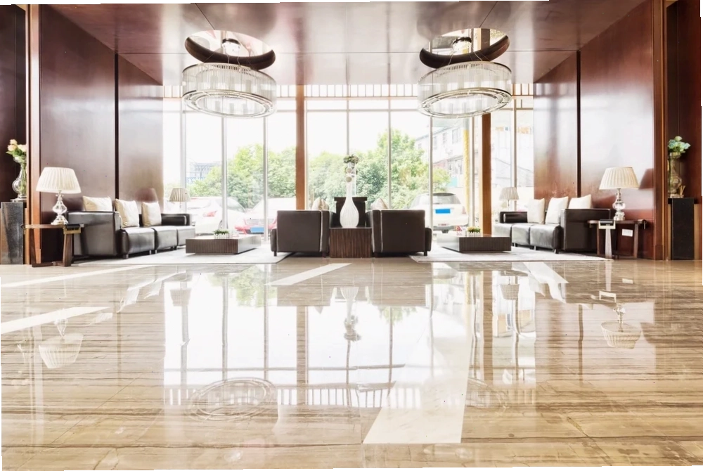 Đá marble tự nhiên lát nền phòng khách