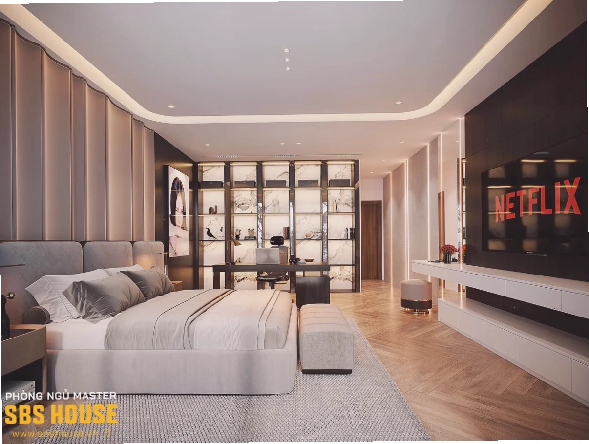 Diện tích phòng ngủ tối đa 30m2 cho không gian sang trọng