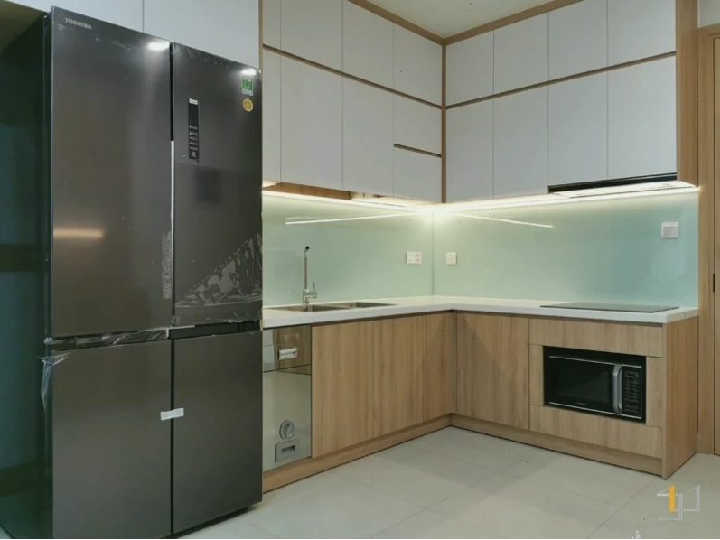 Hình ảnh hoàn thiện thi công nội thất tủ bếp gỗ MDF