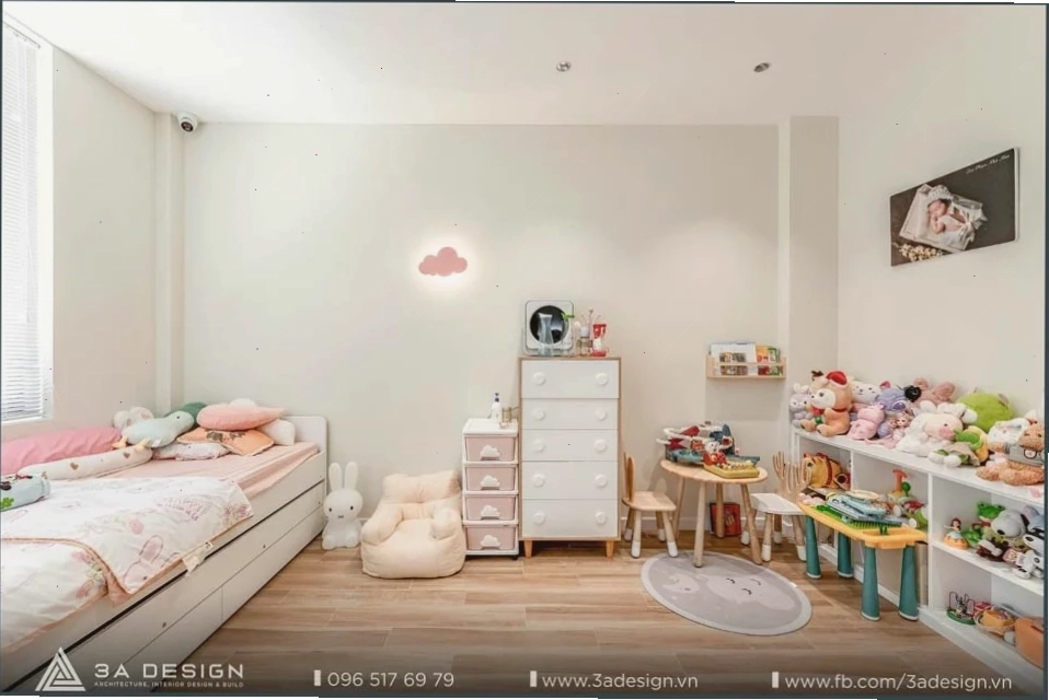 Hoàn thiện phòng của bé với không gian đầy đủ chức năng