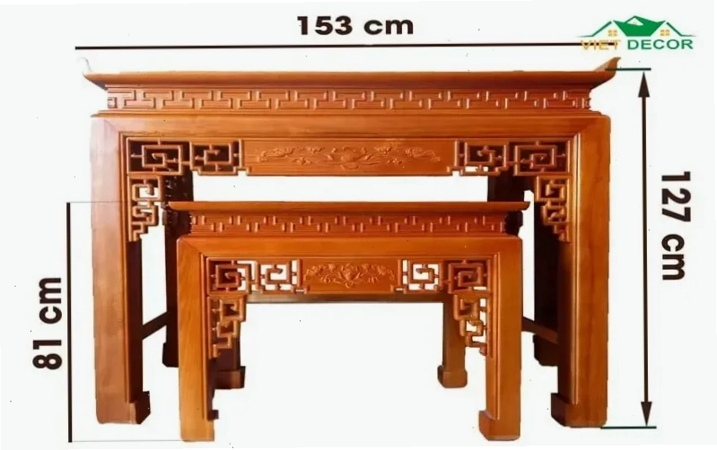 Kích thước bàn thờ đứng chuẩn phong thủy