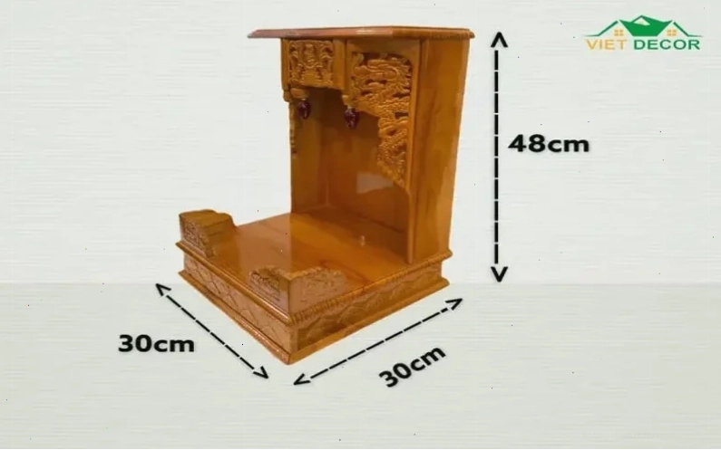 Kích thước bàn thờ ông Địa Thần Tài chuẩn phong thủy