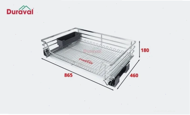 Kích thước phụ kiện bếp cho giá xoong nồi Duraval