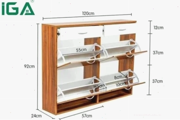 Kích thước tủ giày dép chuẩn cho mọi không gian