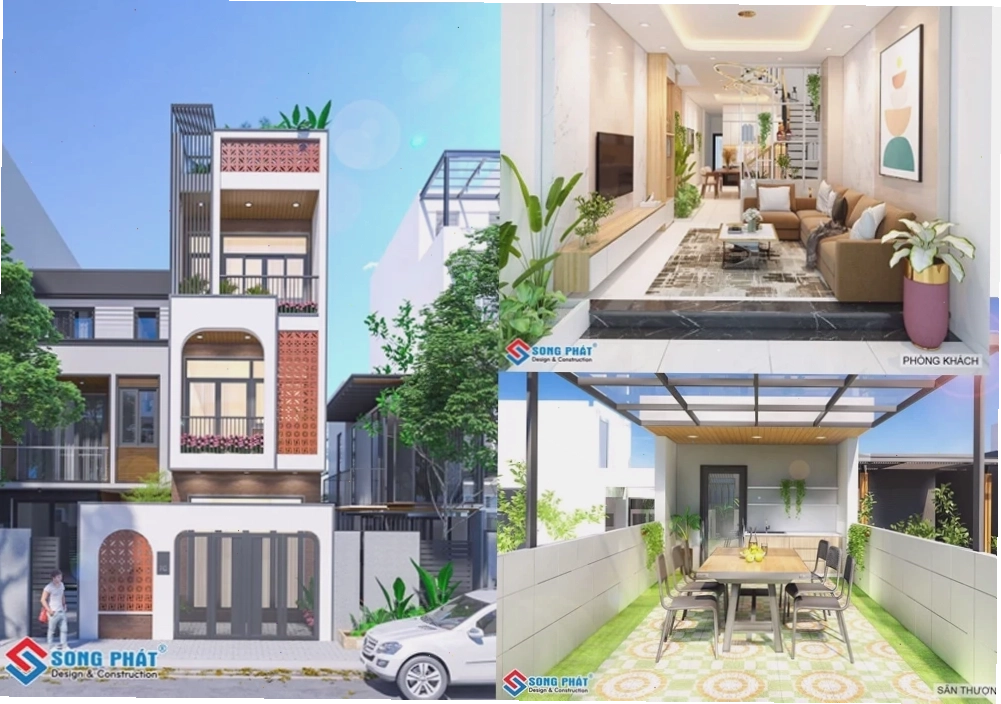 Mặt tiền 3D được khai triển trước rồi mới xin giấy phép xây dựng