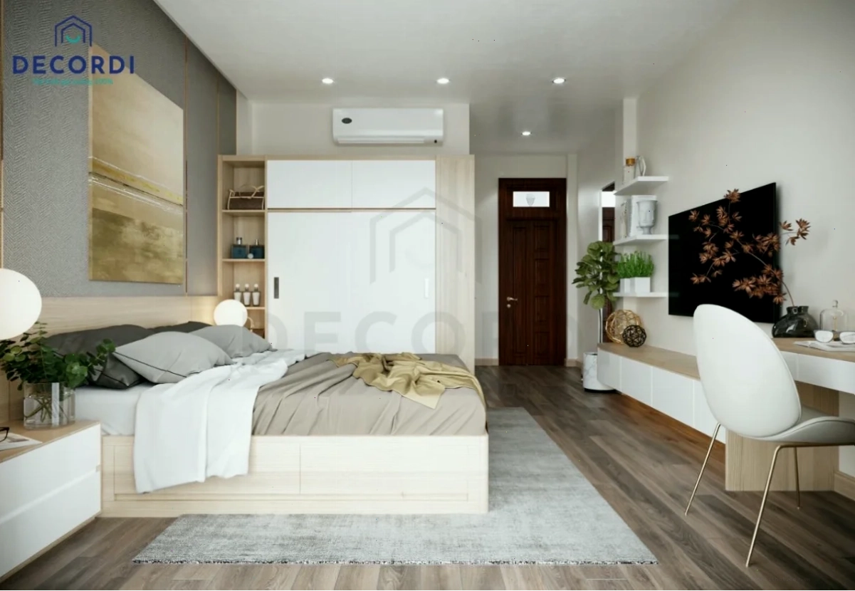 Mẫu phòng ngủ thiết kế theo phong thủy tại Decordi