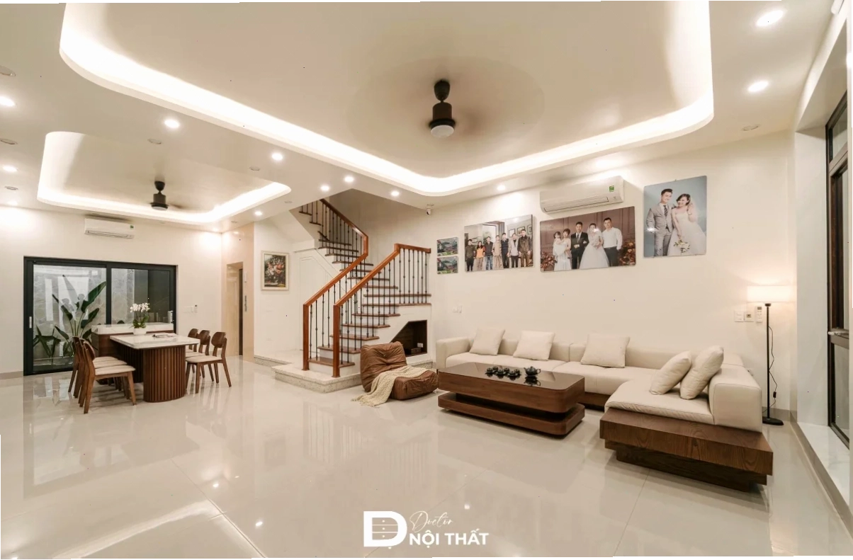 Mẫu thi công nội thất cho phòng khách nhà phố