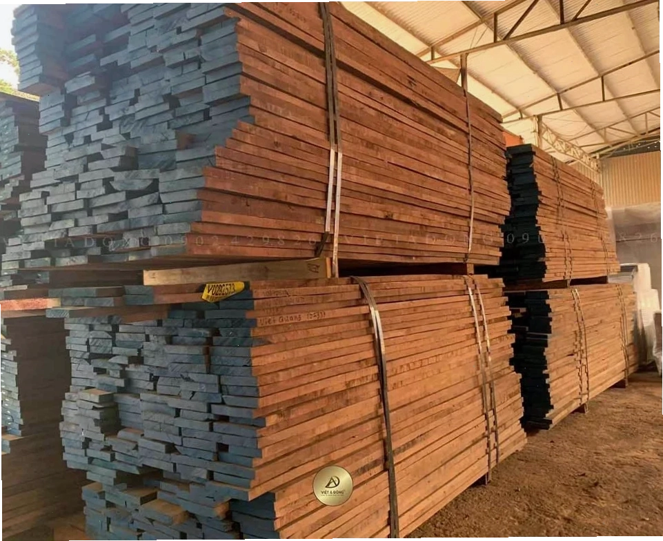 Nội thất phòng bếp gỗ óc chó
