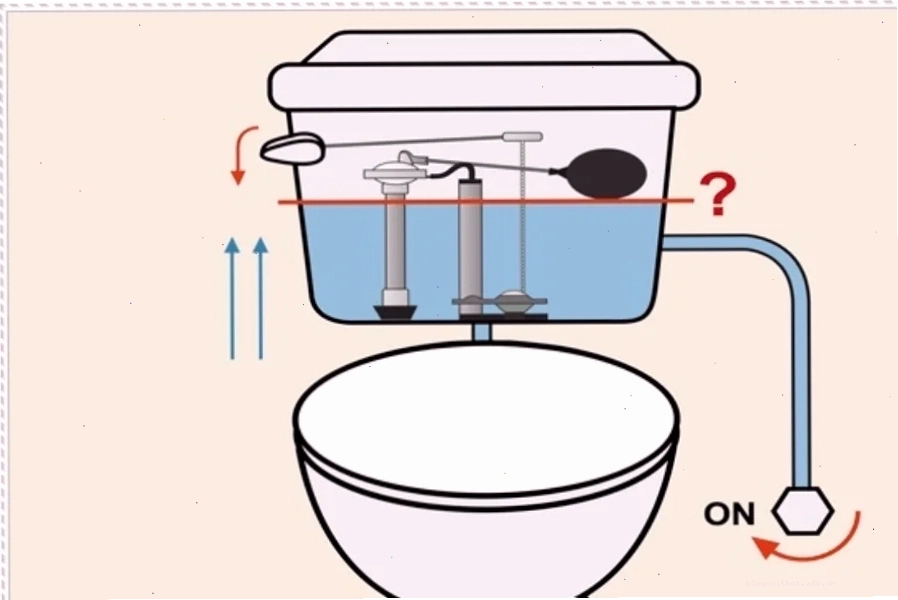 Phao nước bồn cầu quá giới hạn gây sai lầm sửa chữa