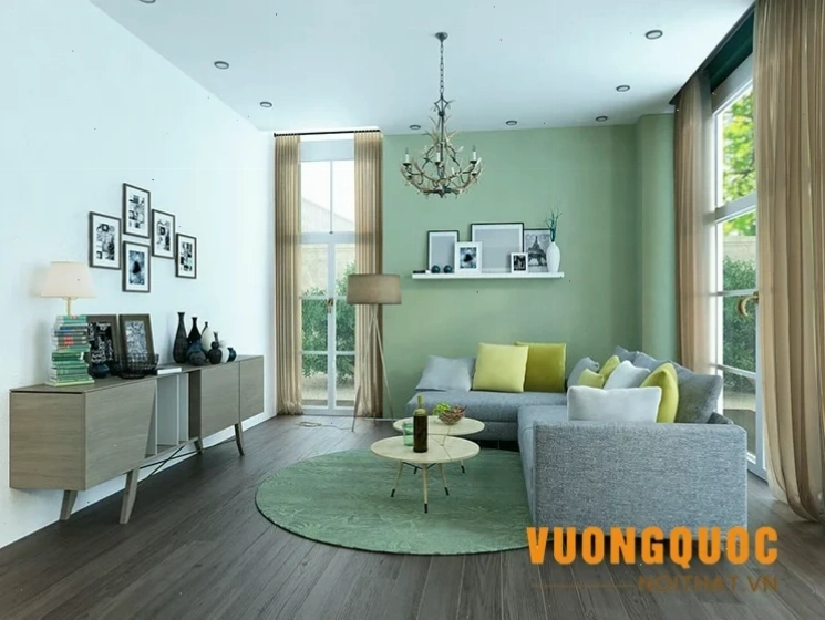 Phong thủy phòng khách cho gia chủ mệnh Mộc