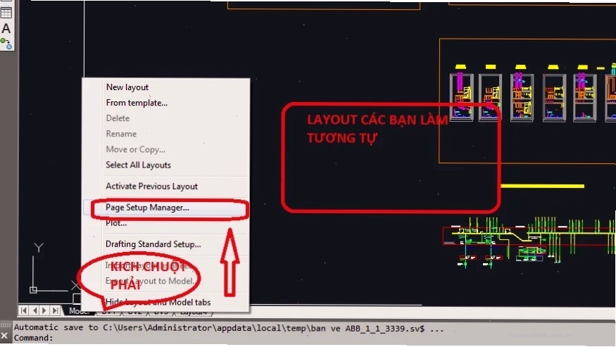 QUẢN LÝ VÀ XUẤT BẢN VẼ TRONG AUTOCAD MÔI TRƯỜNG LAYOUT