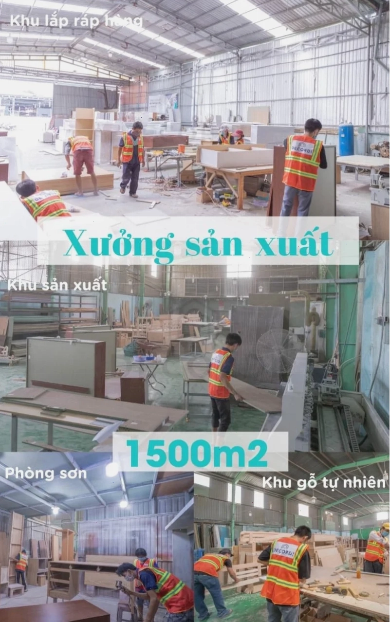 Quy mô xưởng sản xuất Decordi