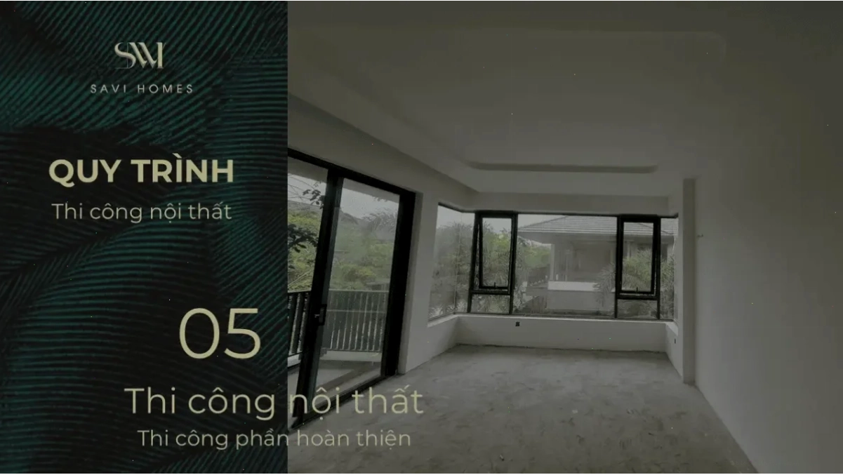QUY TRÌNH THI CÔNG NỘI THẤT