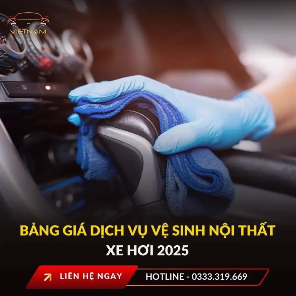 Quy trình vệ sinh trần xe ô tô