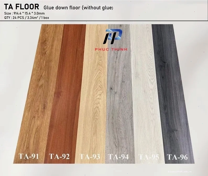 Sàn nhựa giả gỗ keo rời 3mm có khả năng chống nước cao
