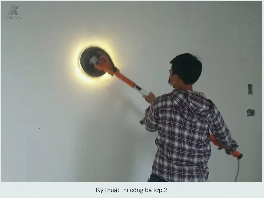 Sử dụng đèn chiếu nghiêng để kiểm tra độ phẳng