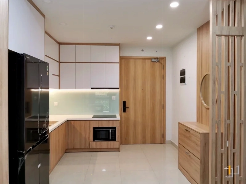 Thi công gỗ mdf đẹp cho tổng thể phòng bếp hiện đại