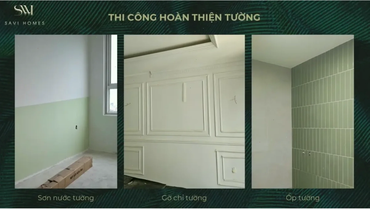 Thi công hoàn thiện tường