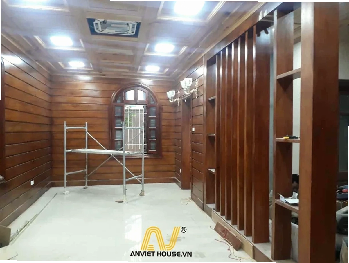 thi công nội thất gỗ tự nhiên - nội thất phòng khách