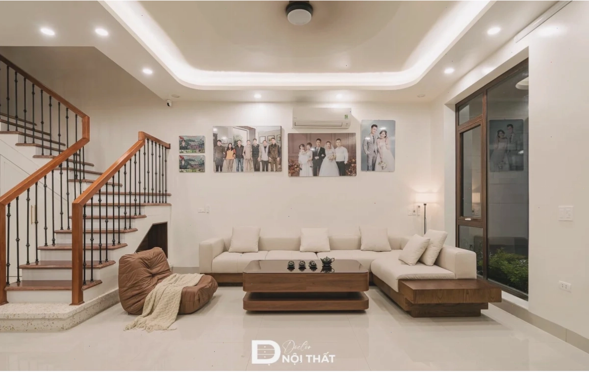Thi công nội thất kích thước nhỏ gọn, tối ưu không gian phòng khách nhà phố