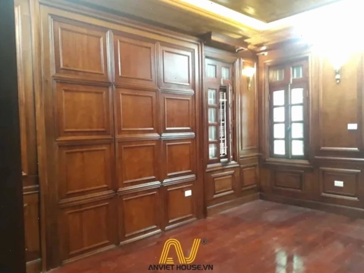thi công nội thất phòng ngủ gỗ tự nhiên