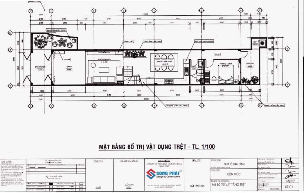 Thực hiện bản vẽ bố trí vật dụng chi tiết trước khi xin phép xây dựng