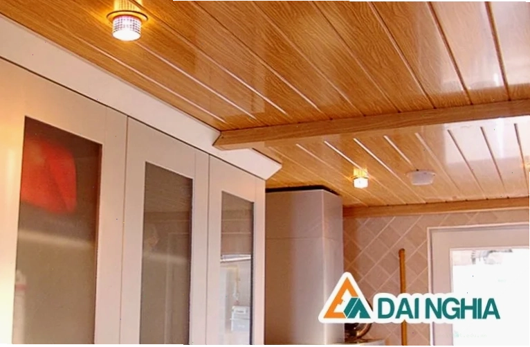 Trần nhựa giả gỗ sang trọng và đẳng cấp