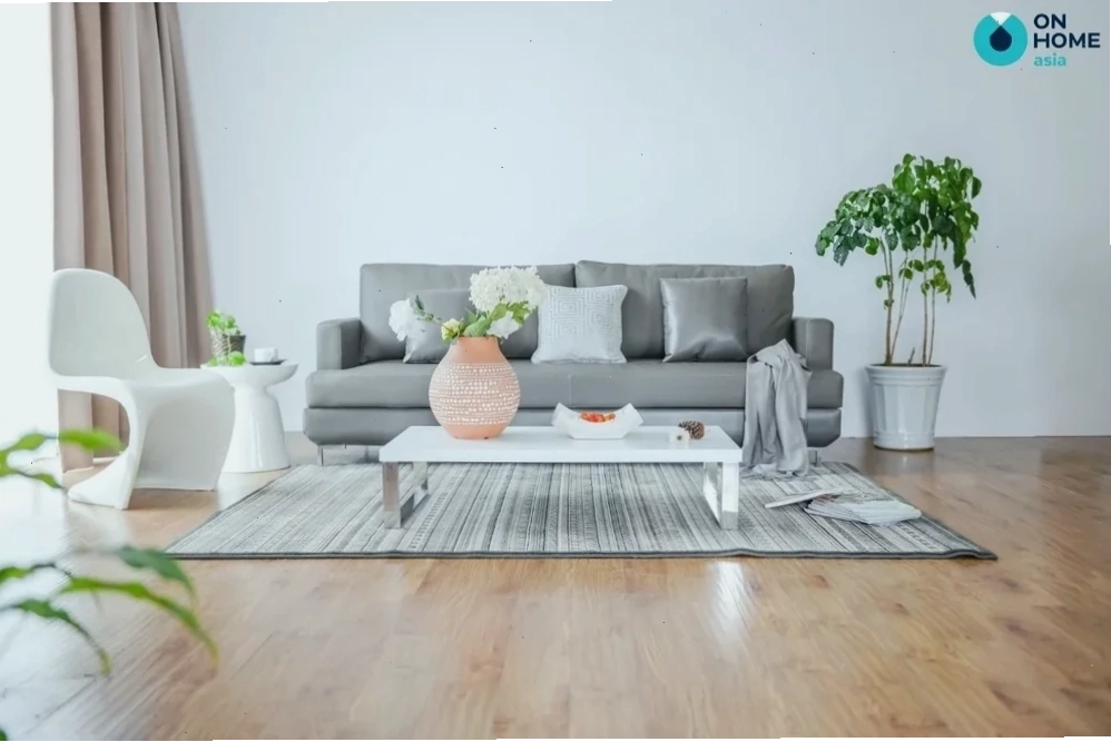 Tránh lối đi phòng khách nối liền cửa chính
