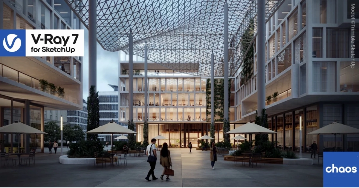 V-Ray SketchUp rendering visualization example