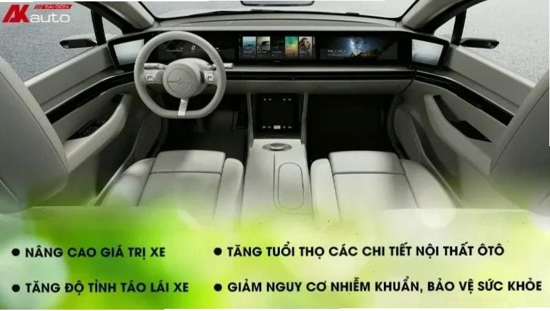 Việc vệ sinh định kỳ giúp tăng tính thẩm mỹ, độ bền cho các chi tiết nội thất ô tô