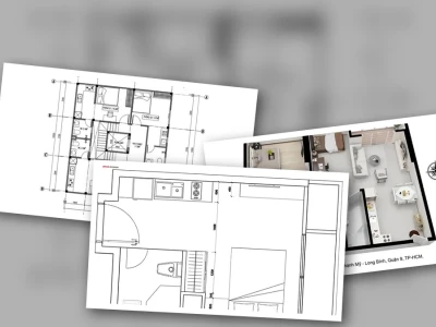 Bản vẽ căn hộ nhỏ: Bí mật tối ưu hóa không gian cho cuộc sống hiện đại