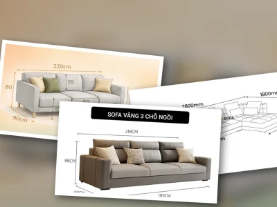 Kích Thước Sofa Tiêu Chuẩn Đâu Là Chuẩn Xác Nhất Bạn Đã Biết?